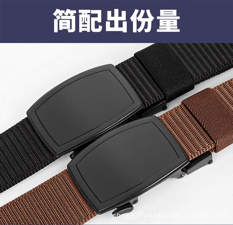 Men's Black Automatic Buckle Belt Casual Tactical Wear β feature 10