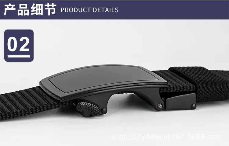 Men's Black Automatic Buckle Belt Casual Tactical Wear β feature 12