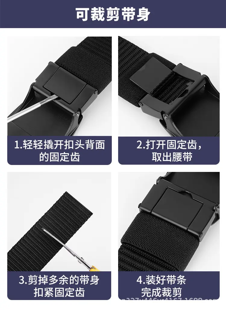 Men's Black Automatic Buckle Belt Casual Tactical Wear β feature 15
