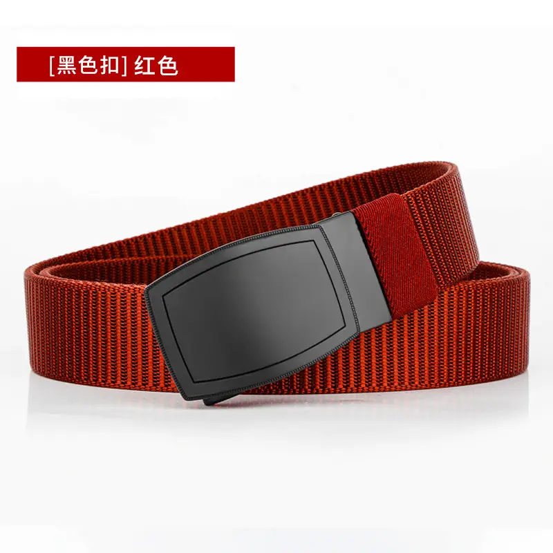 Men's Black Automatic Buckle Belt Casual Tactical Wear - Image 8