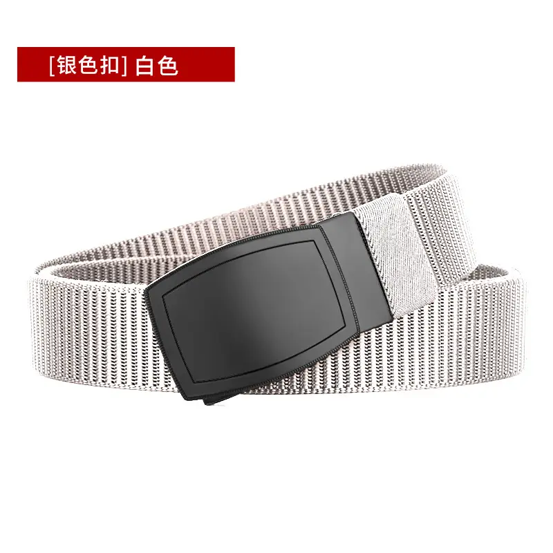 Men's Black Automatic Buckle Belt Casual Tactical Wear - Image 9
