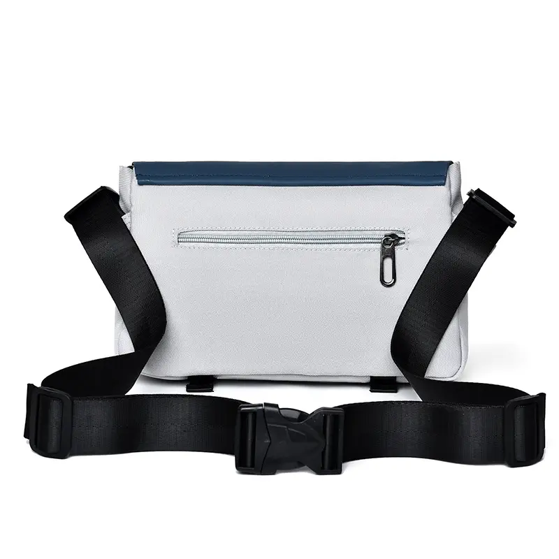 Men's Black Oxford Messenger Bag Large Capacity - Image 7