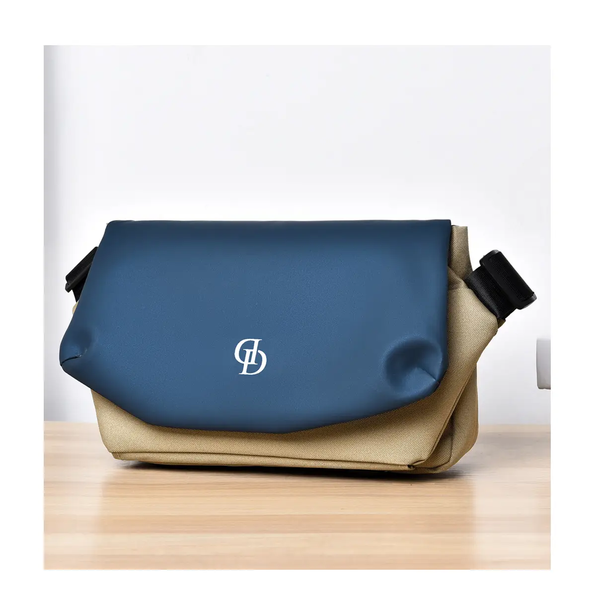 Men's Black Oxford Messenger Bag Large Capacity — feature 27