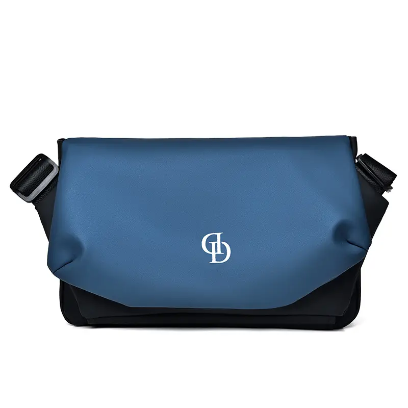 Men's Black Oxford Messenger Bag Large Capacity - Image 3