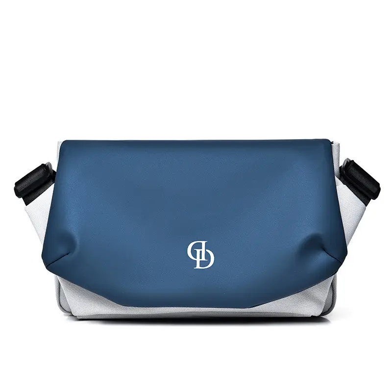 Men's Black Oxford Messenger Bag Large Capacity - Image 4