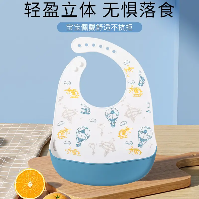 Waterproof Silicone Baby Bib for Kids Eating