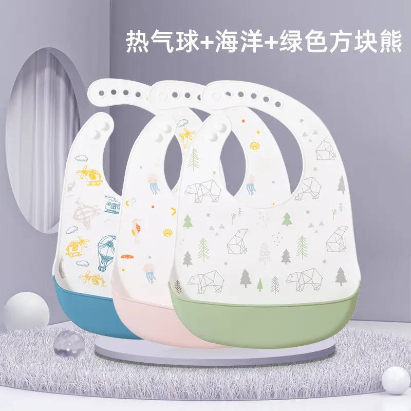 Waterproof Silicone Baby Bib for Kids Eating