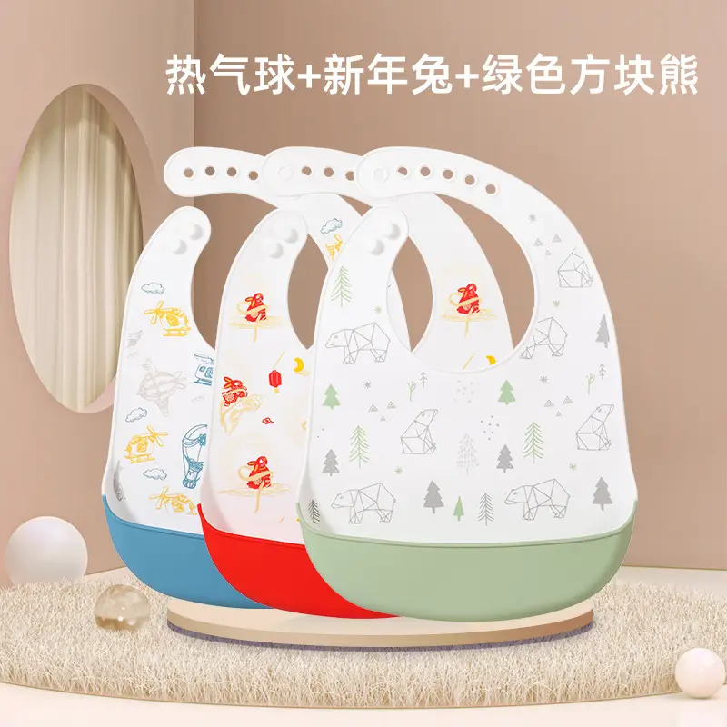 Waterproof Silicone Baby Bib for Kids Eating