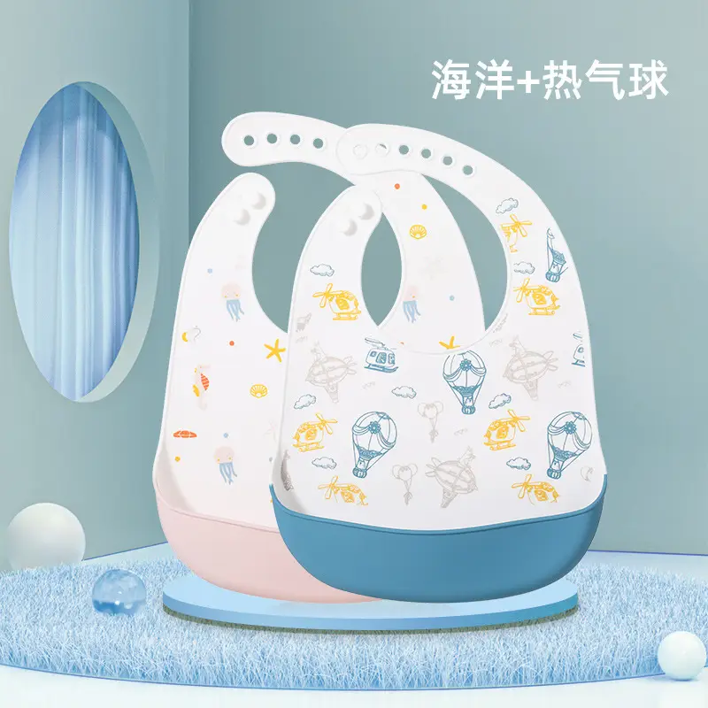 Waterproof Silicone Baby Bib for Kids Eating