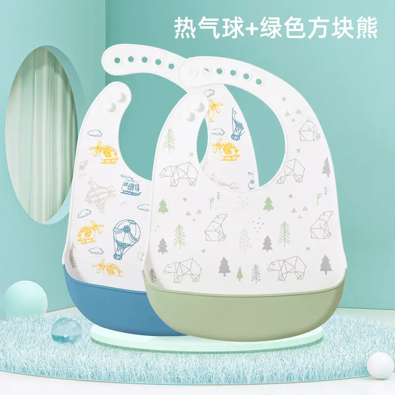 Waterproof Silicone Baby Bib for Kids Eating