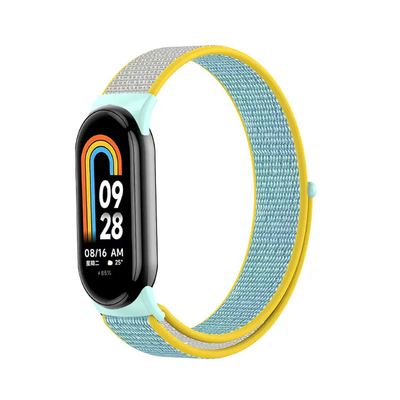 Xiaomi 8 Gen Smart Watch with Yellow Blue Strap - Image 33