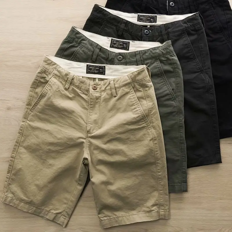 Men's Green Wash & Wear Shorts Slim Fit Casual
