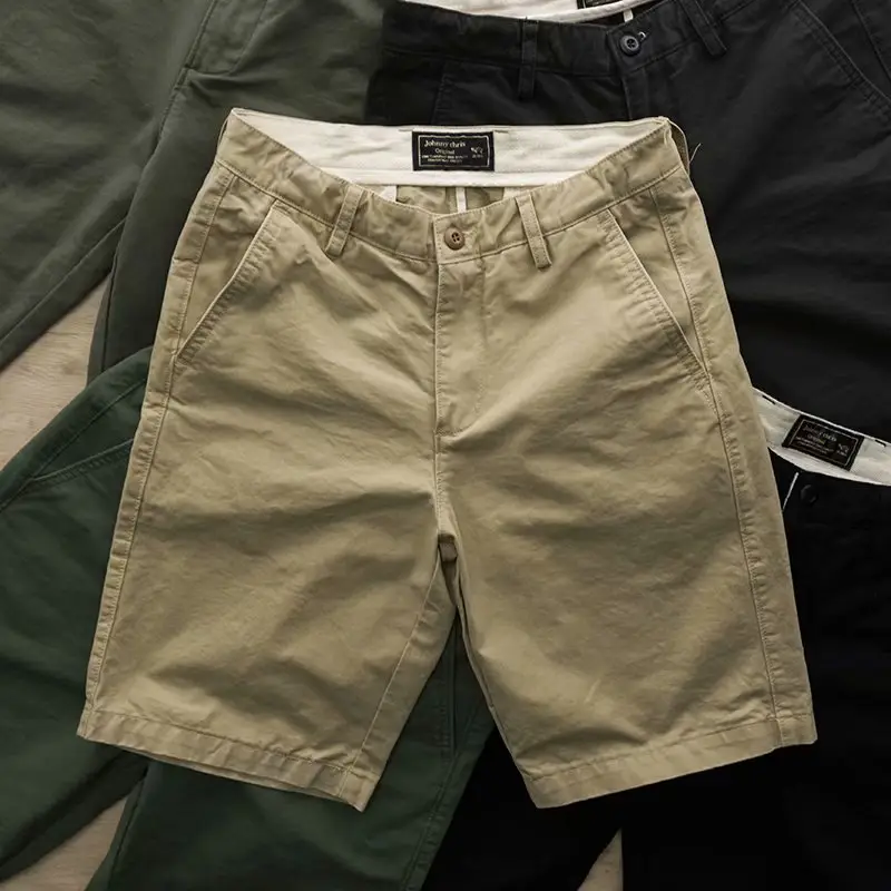 Men's Green Wash & Wear Shorts Slim Fit Casual