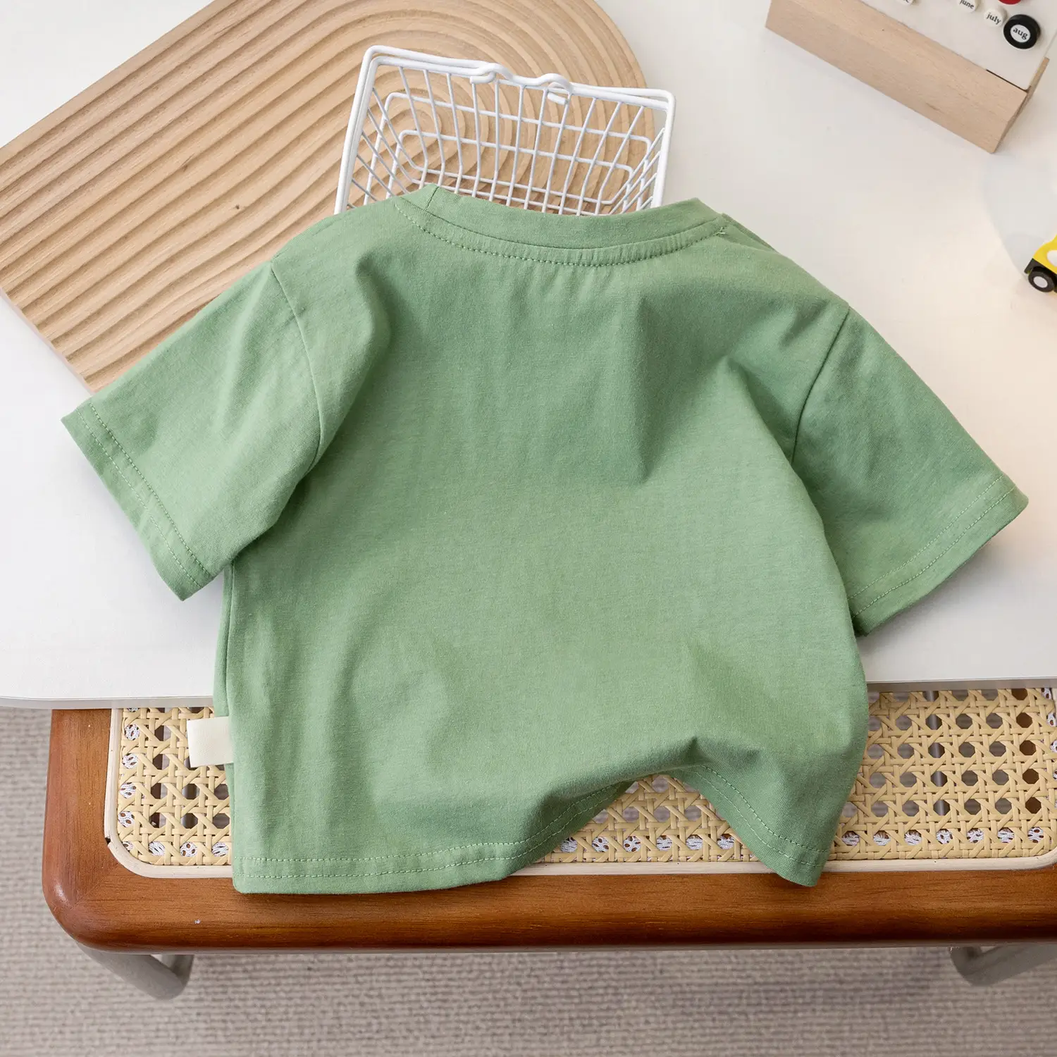 White Cotton Short Sleeve T-Shirt for Boys Girls 2025 — feature 14