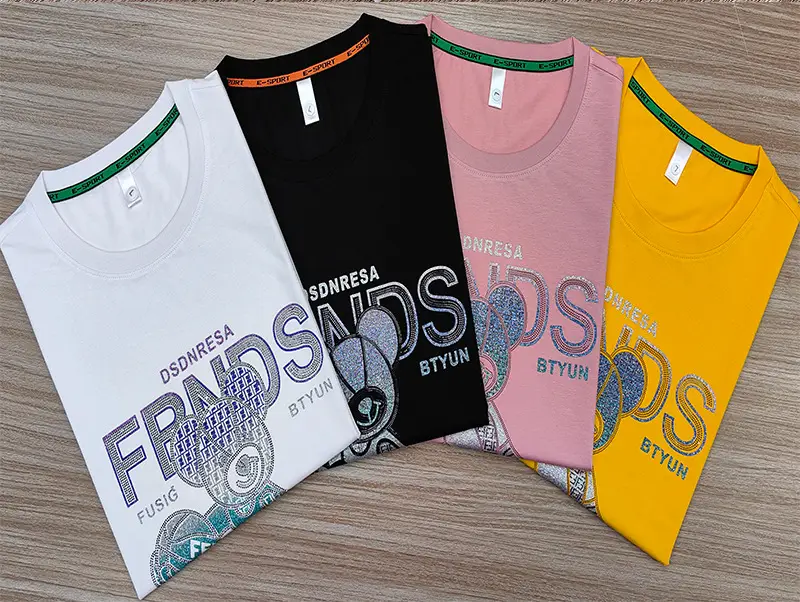 Men Orange Gym Gloves Graphic T-Shirt Short Sleeve Round Collar — feature 11