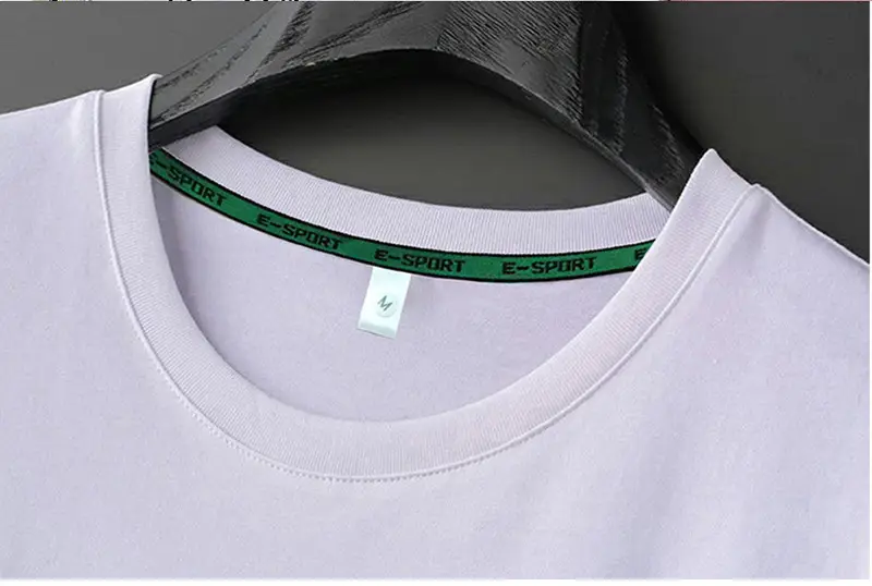 Men Orange Gym Gloves Graphic T-Shirt Short Sleeve Round Collar — feature 7