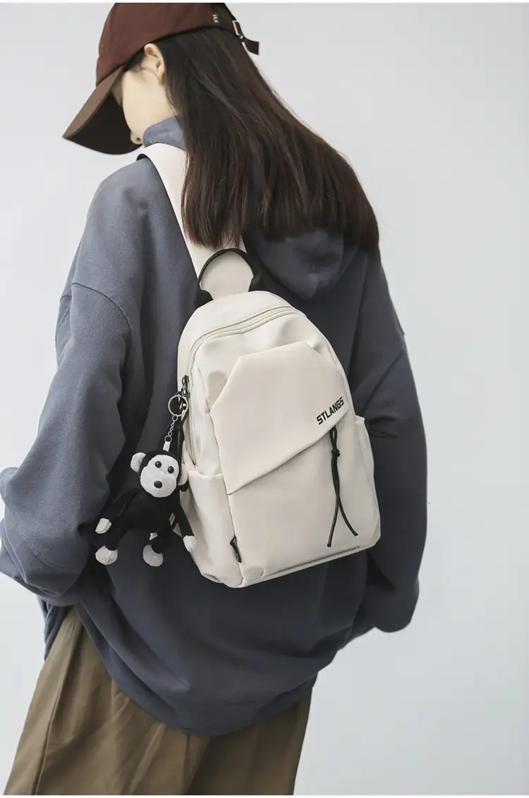 Men Casual Japanese Shoulder Bag Black Student Fashion — feature 10