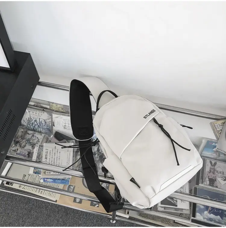 Men Casual Japanese Shoulder Bag Black Student Fashion — feature 34