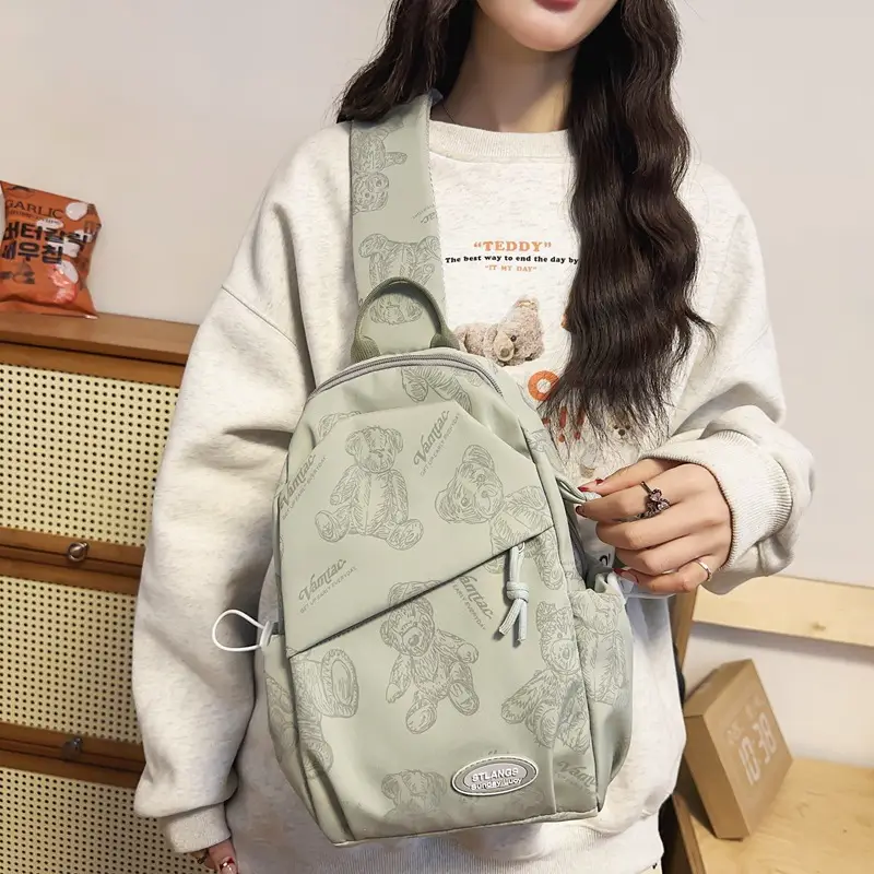 Men Casual Japanese Shoulder Bag Black Student Fashion - Image 7