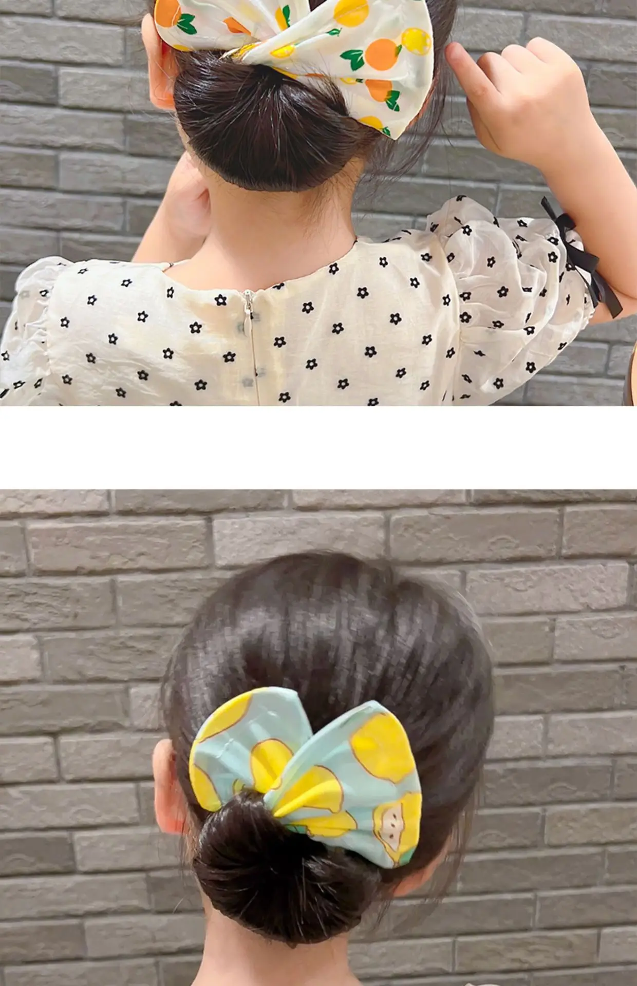 Fruit Print Hairpin for Girls Bow Ball Hair Accessory — feature 7