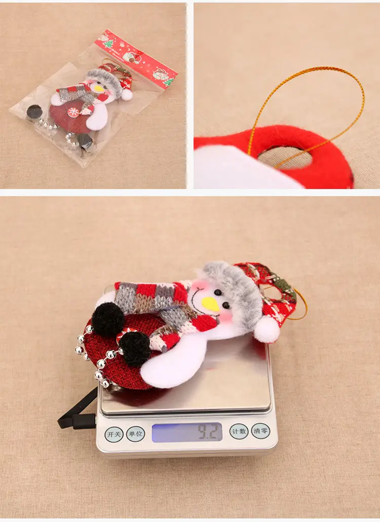 Small Woolly Christmas Tree Pendant for Elderly — feature 10