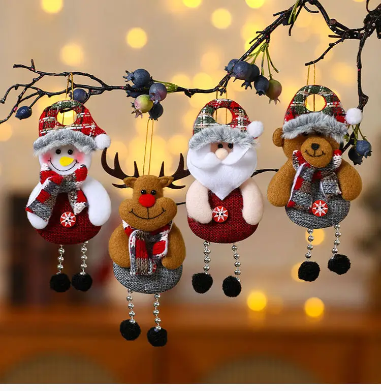 Small Woolly Christmas Tree Pendant for Elderly — feature 2