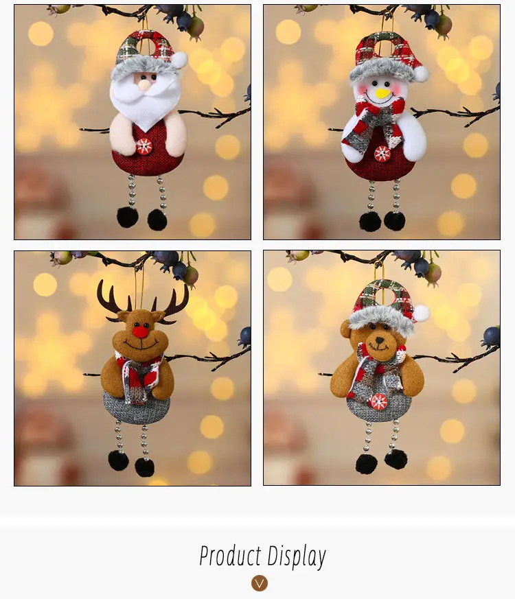 Small Woolly Christmas Tree Pendant for Elderly — feature 4