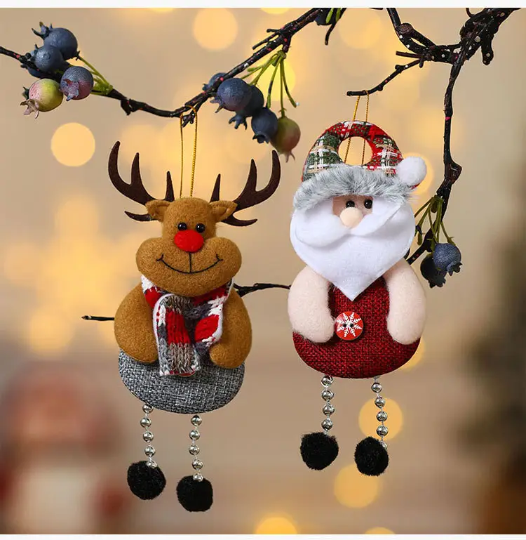 Small Woolly Christmas Tree Pendant for Elderly — feature 5