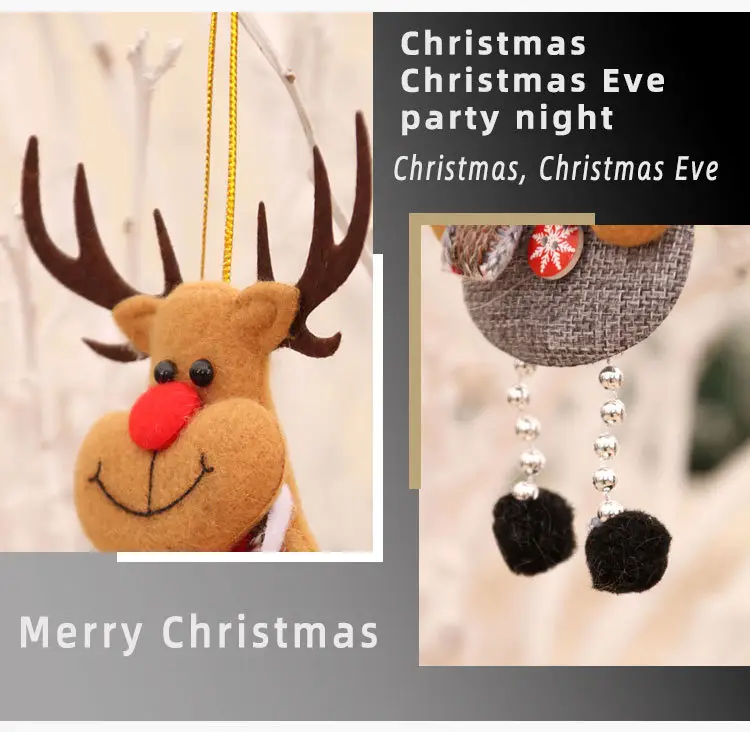 Small Woolly Christmas Tree Pendant for Elderly — feature 6