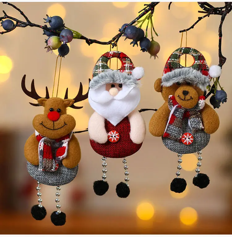 Small Woolly Christmas Tree Pendant for Elderly — feature 7