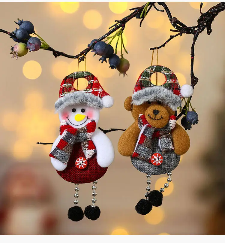 Small Woolly Christmas Tree Pendant for Elderly — feature 8