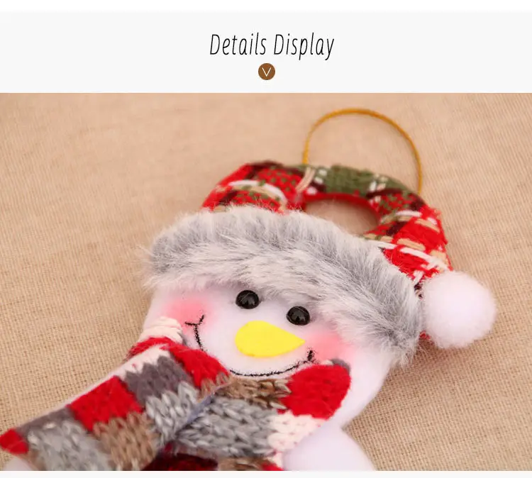 Small Woolly Christmas Tree Pendant for Elderly — feature 9