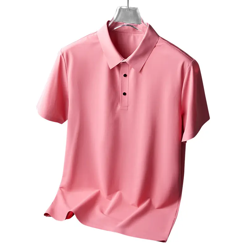 Men Olive Green Polo T-Shirt Short Sleeve Cool Breathable - Image 19