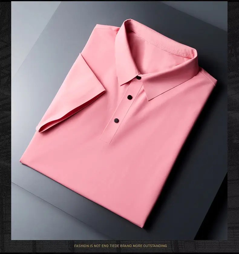 Men Olive Green Polo T-Shirt Short Sleeve Cool Breathable — feature 24