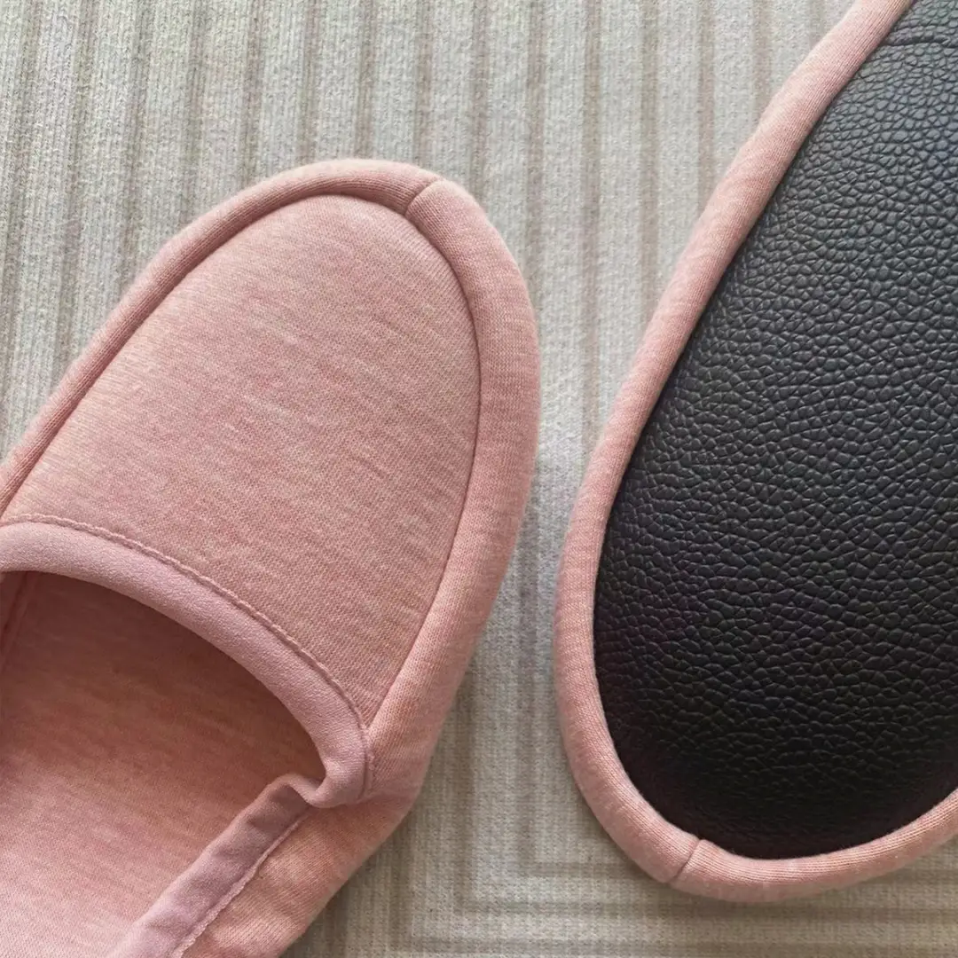 Cross-border Export Japanese-style Amazon Portable Folding Cotton Slippers Silent Indoor Travel Folding Shoes for Men and Women — feature 3