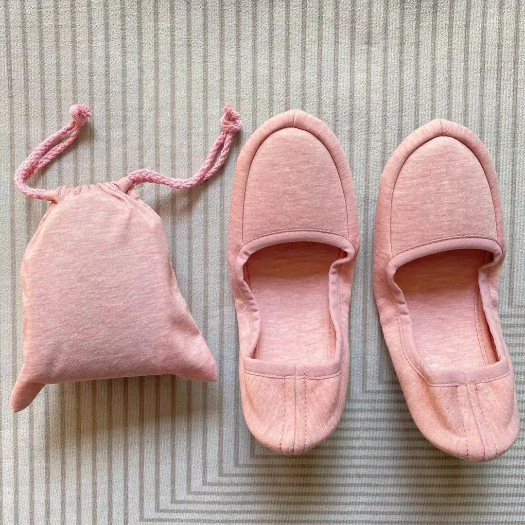 Cross-border Export Japanese-style Amazon Portable Folding Cotton Slippers Silent Indoor Travel Folding Shoes for Men and Women — feature 5