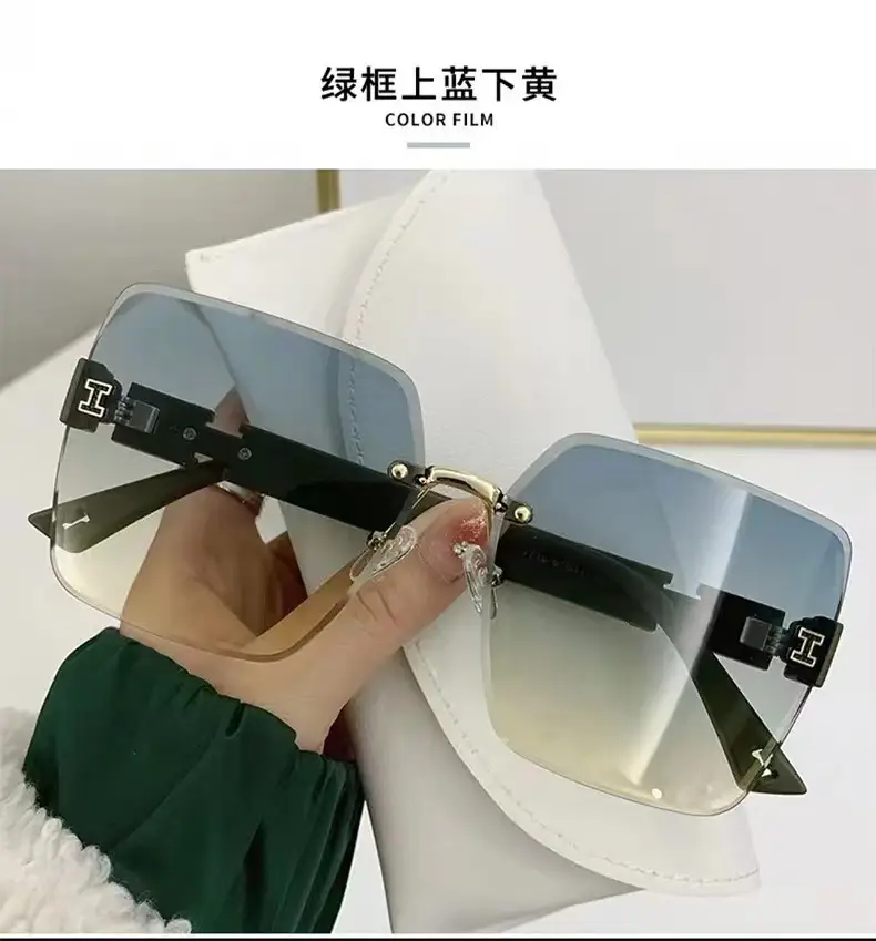 Square Sunglasses Women 2025 Frameless Distinctive Style β feature 15