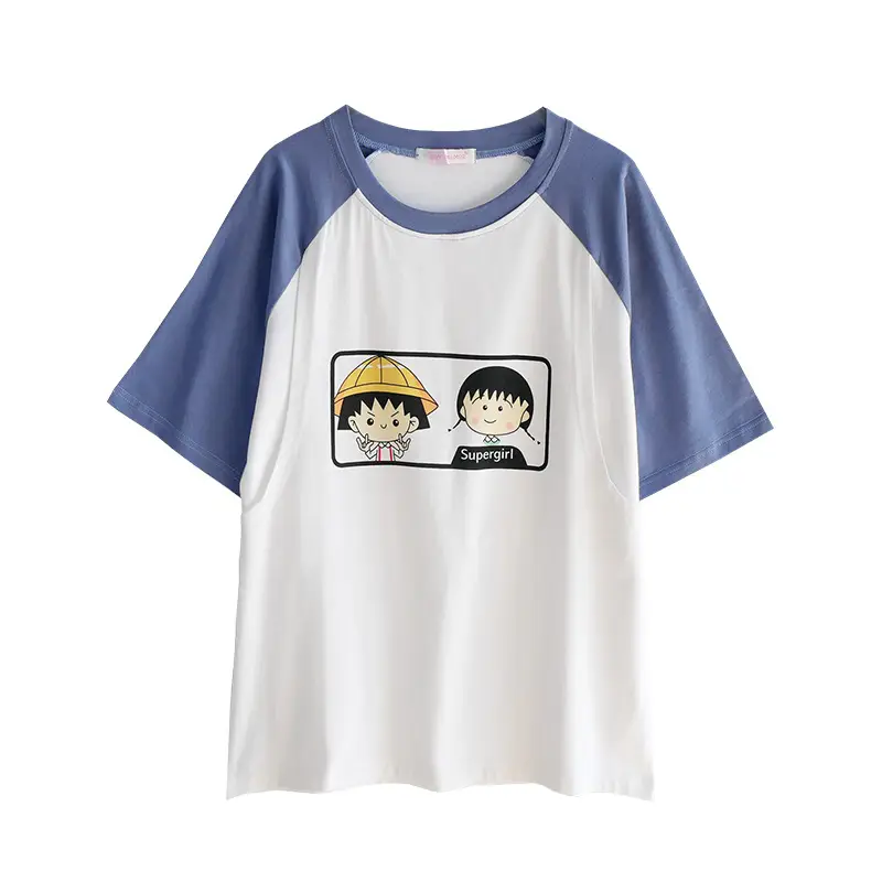 Pure Cotton Anime Print T-Shirt Short Sleeve Summer Wear - Image 3