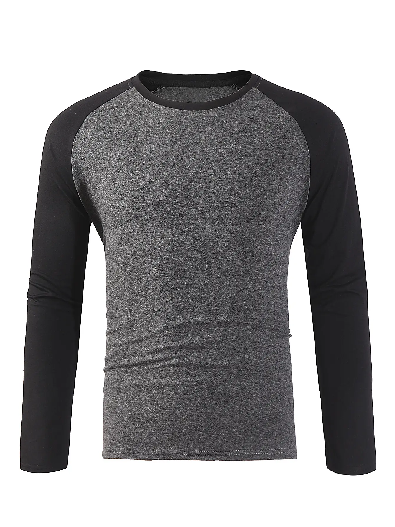 New Men's White Black Raglan Sleeve T-Shirt Large — feature 4
