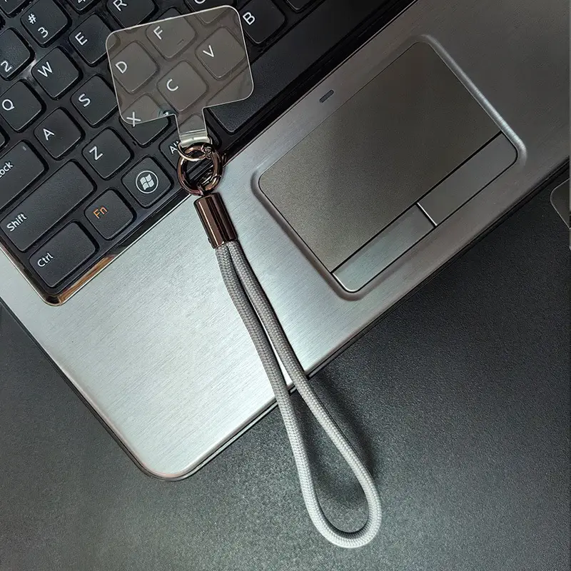 Transparent Mobile Phone Lanyard with Ring & Sticker - Image 3