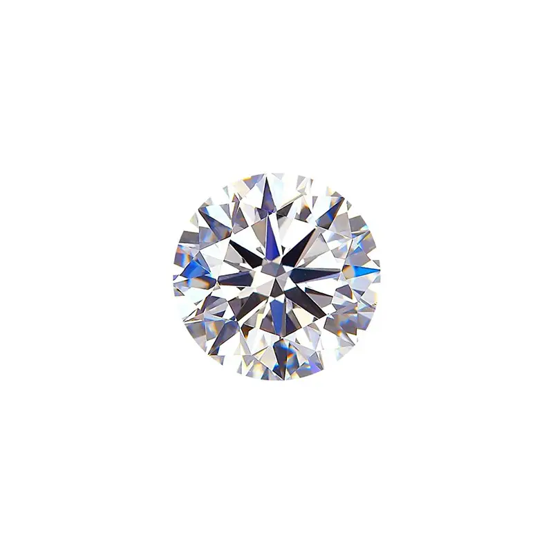 New Classy Round Moissanite Stone 8 Hearts Arrows 3 Ex Cut - Image 2