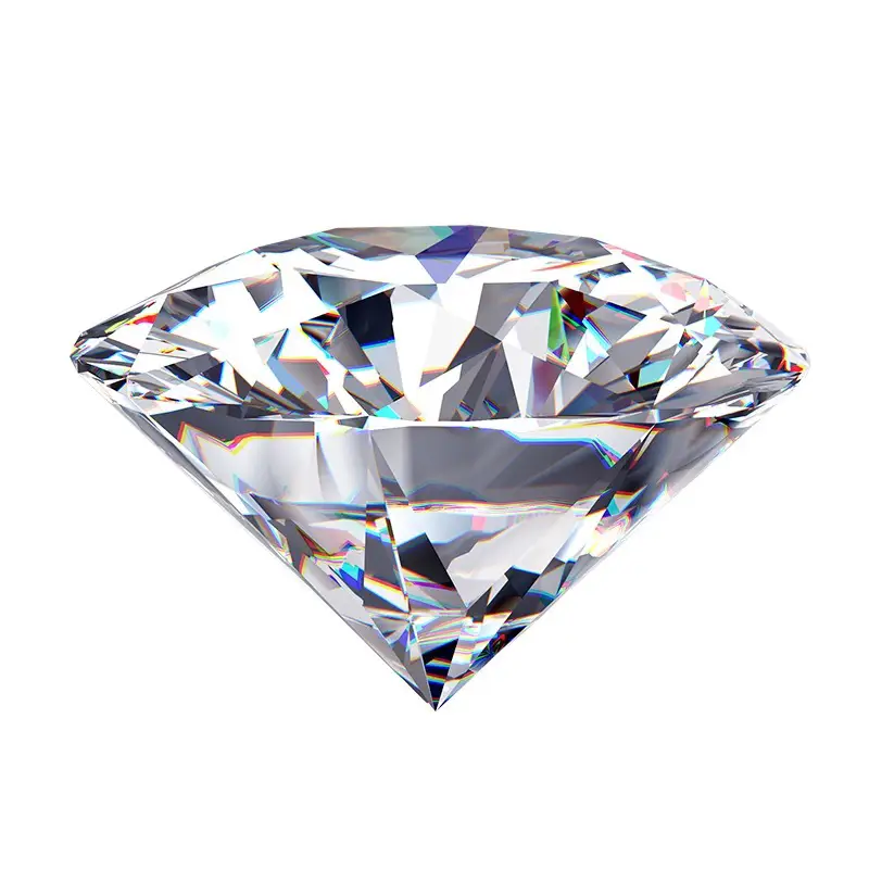 New Classy Round Moissanite Stone 8 Hearts Arrows 3 Ex Cut - Image 5