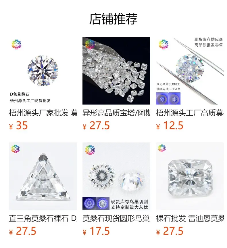 New Classy Round Moissanite Stone 8 Hearts Arrows 3 Ex Cut — feature 3