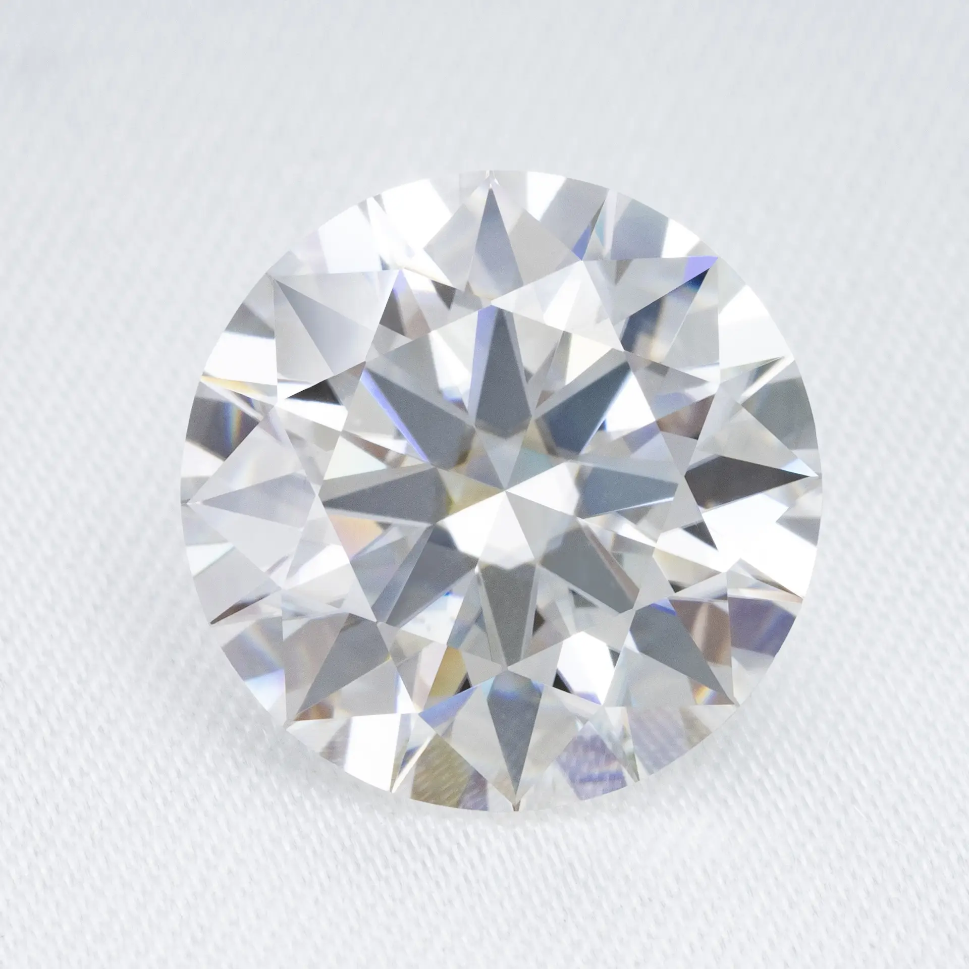 New Classy Round Moissanite Stone 8 Hearts Arrows 3 Ex Cut — feature 8