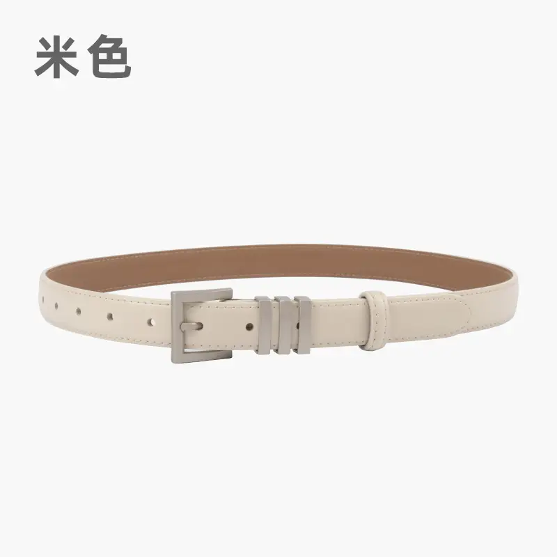 Women's Classic Leather Belt with Jeans Casual Outfit - Image 6