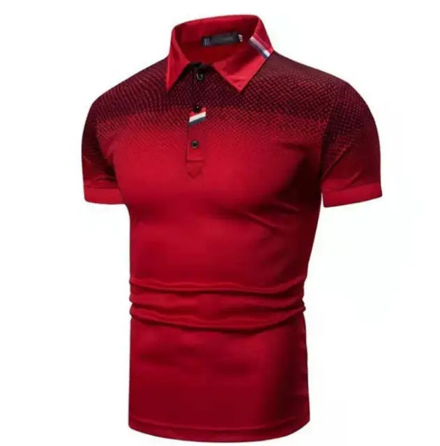 Men Black Printed Polo T-Shirt Short Sleeve — feature 6