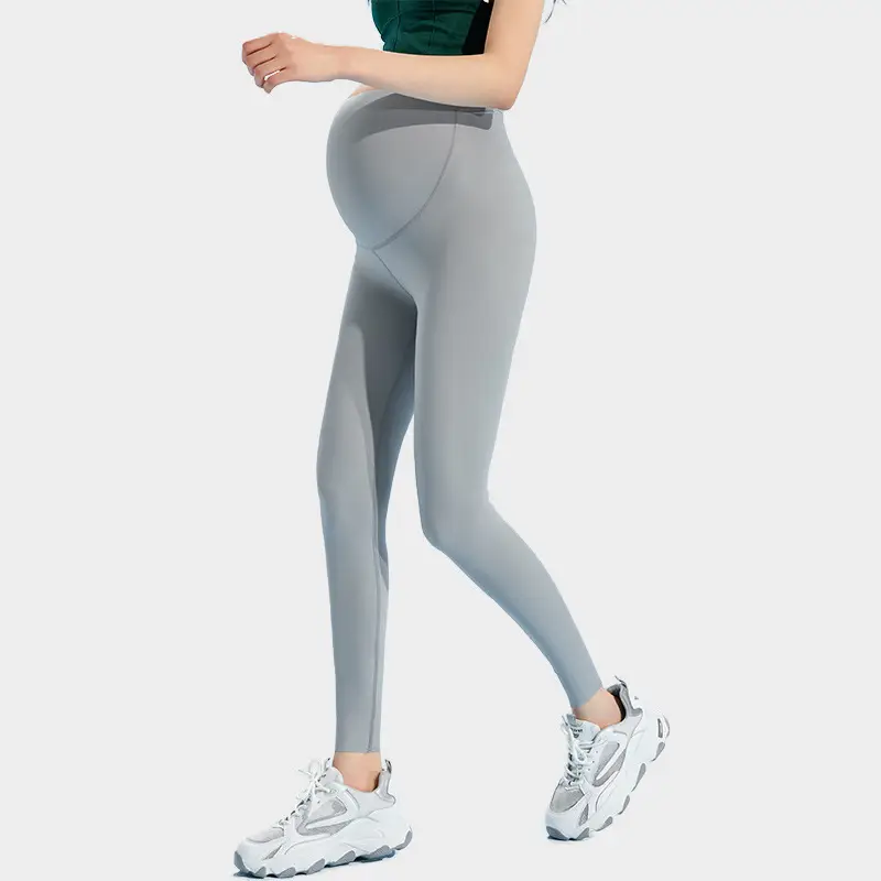 Pregnant Women Shark Pants Thin Leggings Seamless Belly Yoga - Image 2