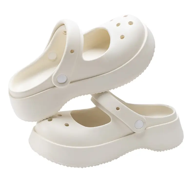 Thick-Soled Clogs for Women, Summer Outdoor Wear, 2026 New Model, Height-Increasing Beach Mary Jane Sandals for Women, Summer