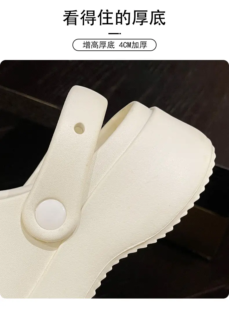 Thick-Soled Clogs for Women, Summer Outdoor Wear, 2026 New Model, Height-Increasing Beach Mary Jane Sandals for Women, Summer — feature 10