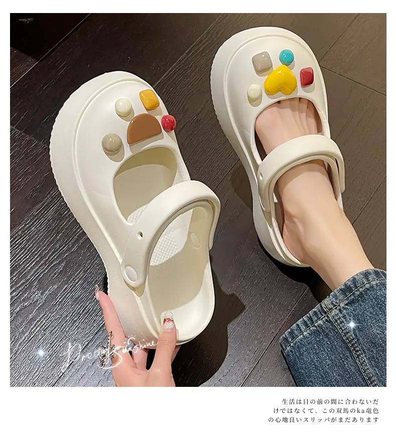 Thick-Soled Clogs for Women, Summer Outdoor Wear, 2026 New Model, Height-Increasing Beach Mary Jane Sandals for Women, Summer — feature 16